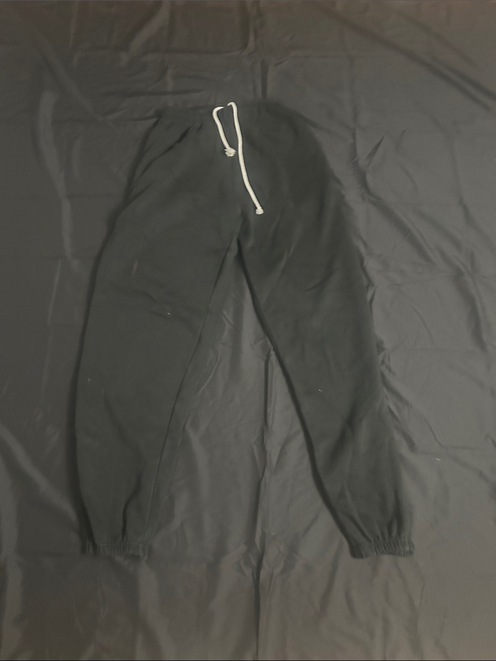 Men's Black Drawstring Jogger Pants